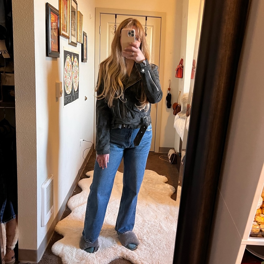 Andrew Marc Suede Leather Jacket Size L
